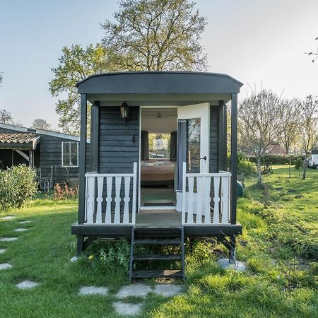 Pipowagen Elsebein Groningen Westerwolde Unieke Ligging Met Eigen Tuin En Vrij Uitzicht Over Veld Naar Natuurgebied Onstwedde エクステリア 写真
