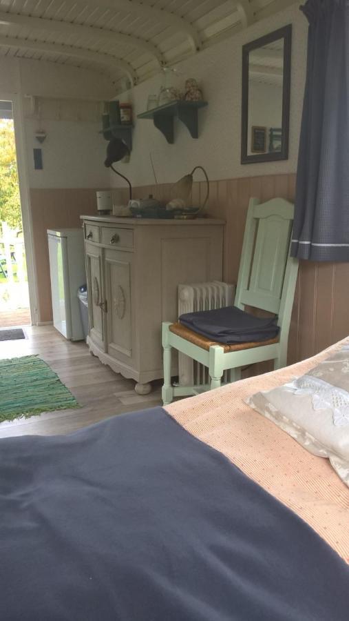 Pipowagen Elsebein Groningen Westerwolde Unieke Ligging Met Eigen Tuin En Vrij Uitzicht Over Veld Naar Natuurgebied Onstwedde エクステリア 写真